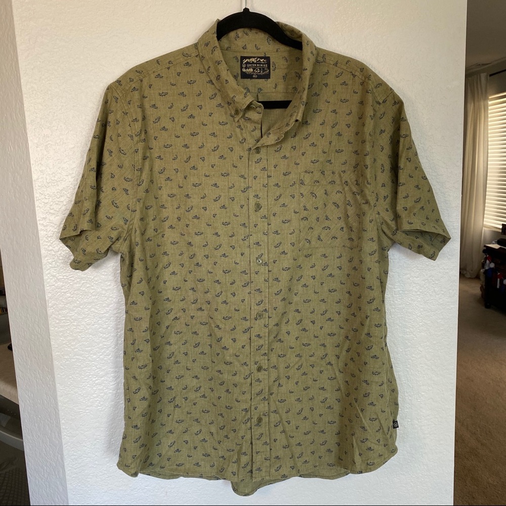 [Men’s] United By Blue • trout print button up